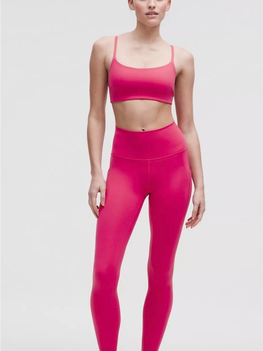 lululemon athletica Wunder Train High-Rise Tight w/ Pockets 25" bright pink. NEW